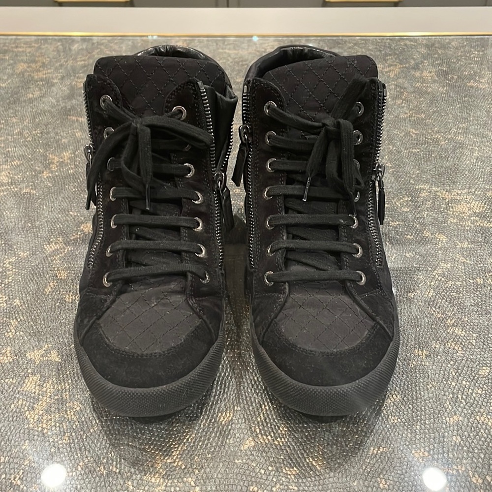 Chanel black sneakers